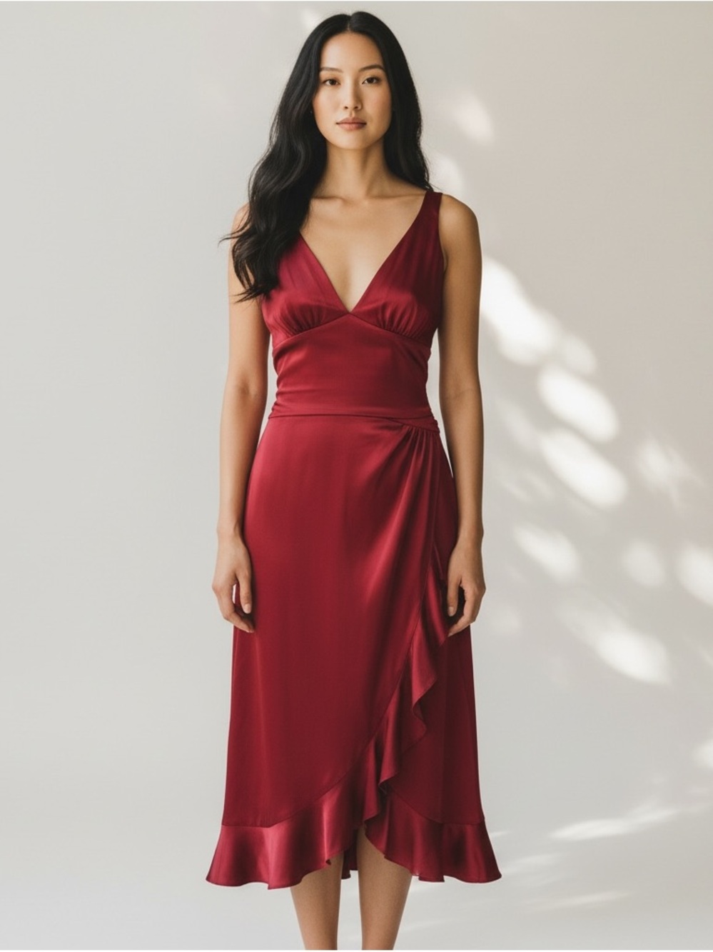 NWT VINTAGE Nicole Miller Silk Blend Sleeveless Cocktail Party Dress SZ 8 Red